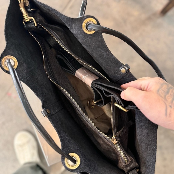 Black Campomaggi Grande Shopping Vacchetta Shoulder Bag - Picture 4 of 4